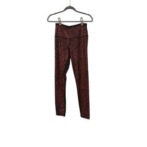 Ruby Ribbon Leopard Cheetah Animal Print Pink Active Fitness Legging Size Medium